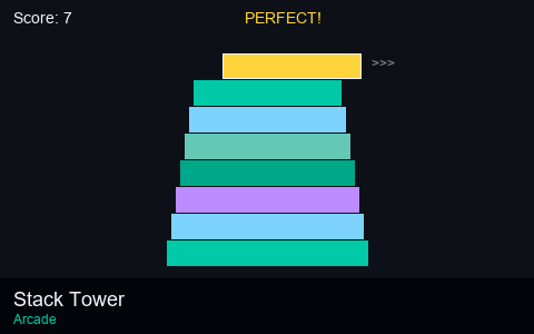 Stack Tower — build the highest tower